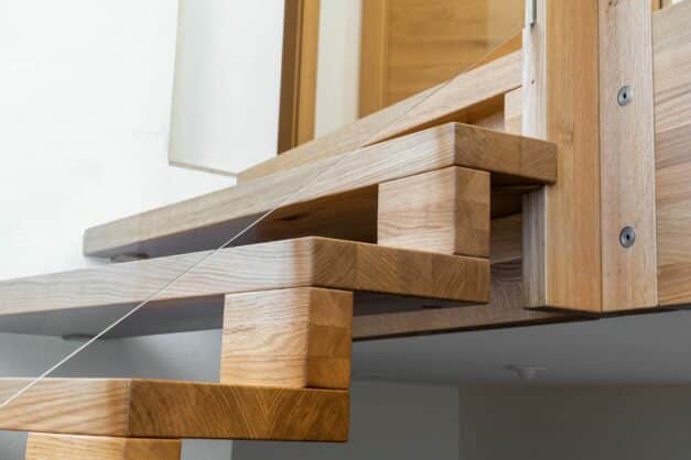 Treppe aus Holz