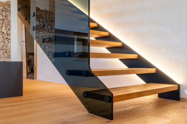 Treppe mit Wange